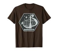 Cosmódromo de Baikonur Sputnik URSS Gagarin Rusia Camiseta, Hombre, Marrón, L