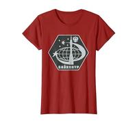 Cosmódromo de Baikonur Sputnik URSS Gagarin Rusia Camiseta, Mujer, Arándano, L