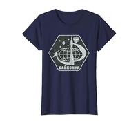 Cosmódromo de Baikonur Sputnik URSS Gagarin Rusia Camiseta, Mujer, Azul Marino, L