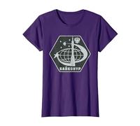 Cosmódromo de Baikonur Sputnik URSS Gagarin Rusia Camiseta, Mujer, Morado, L
