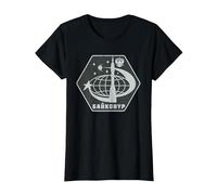 Cosmódromo de Baikonur Sputnik URSS Gagarin Rusia Camiseta, Mujer, Negro, L