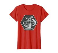Cosmódromo de Baikonur Sputnik URSS Gagarin Rusia Camiseta, Mujer, Rojo, L