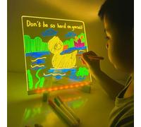 Cosmody LumiBoard LED Drawing Board for Kids - Cosmody Light Up Drawing Board, Large Reusable Acrylic Tablet with Adjustable Holder for Stimulate Children's Creativity (S)