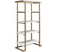 CosmoLiving by Cosmopolitan Biblioteca con 5 estantes en mdf blanco