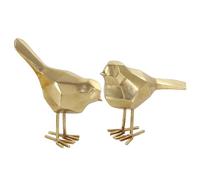 CosmoLiving by Cosmopolitan Deco 79 Escultura, Metal, Oro, 8 Pulgadas de Profundidad x 3 Pulgadas de Ancho x 8 Pulgadas de Alto