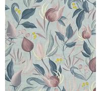 Cosmoliving by Cosmopolitan Papel pintado de vellón Flores (Azul-rosa-fucsia, Floral, 10,05 x 0,53 m)