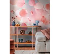 Cosmoliving - Motivtapete Con Abstrakten Blättermotiven En Suave Tonos Pastel