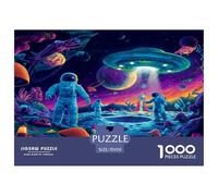 Cosmonautas espaciales Puzle Juguete EduGatoivo Decoración Familiar 1000 Piezas Astronautas Rompecabezas Familiar Juego De Habilidad para Adultos Y Niños 70x50cm/1000pcs