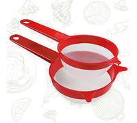 Cosmoplast 2 coladores de cocina ø 12 ø 14 cm, malla fina de nylon. 100% fabricado en Italia