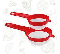 Cosmoplast 2 coladores de cocina de 8 y 10 cm de diámetro, malla fina de nailon. 100% fabricado en Italia