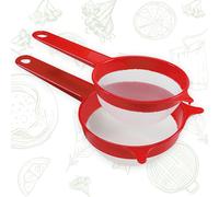 COSMOPLAST 2 Cubetas Para Cocina ? 12 ? 14 Cm, Red Fina En Nylon