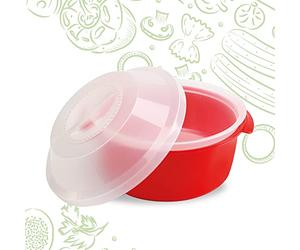 Cosmoplast Vaporizador para microondas, olla arrocera y pasta para microondas. 100% fabricado en Italia