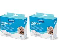 Cosmopor Silicone: Apósito Estéril con Capa de Contacto de Silicona; Retirada Indolora; 10x8cm; 5 Unidades (Paquete de 2)