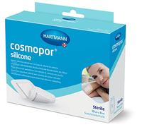 Cosmopor Silicone: Apósito Estéril con Capa de Contacto de Silicona; Retirada Indolora; 10x8cm; 5 Unidades
