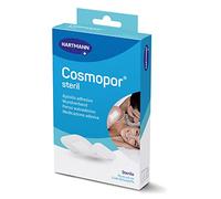 Cosmopor Steril: para el cuidado de lesiones y heridas. También para heridas quirúrgicas. Suave y con gran adherencia, adecuado para pieles sensibles; 10x6cm; 5 unidades