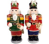 Cosmos 54546 Regalos Cascanueces de Cer mica, Juego de Salero y Pimentero de 4-1/2 Pulgadas