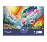 Cosmos Bipinnato Puzzle 1000 Piezas para Entretenimiento Creativo Clásicos Regalos Decoración del Rompecabezas Juguetes Desafiantes para Adultos Y Niños 70x50cm/1000pcs