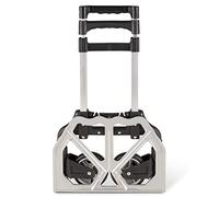 Cosmos Carretilla Plegable de Alta Resistencia, Plegable, portátil, Carretilla de Mano para Uso Industrial y doméstico (máx. 80 kg) - Placa de Transporte 24 x 39 cm, Acero, Talla única