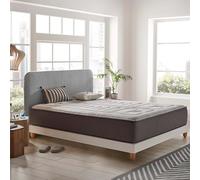 COSMOS - Colchón 135x190 cm - Jupiter - Extra Confort 30 cm - Espuma HR y Blue Látex - Transpirable, Hipoalergénico, Viscoelástico - Cara Invierno Verano, 7 Zonas de Confort