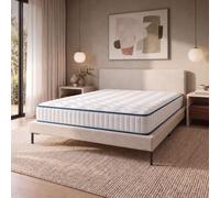 COSMOS - Colchón 90x200 Viscoelástica - Grosor 21 cm | Confort Medio-Firme - Acogida Blue Latex 7 Zonas - Espuma HR - Soporte Óptimo - Ideal Adolescente/Niños - Fabricado en Europa