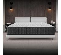 COSMOS - Colchón Viscoelástico 180x200 cm - Altura 30 cm - Gamma - Espuma HR y Blue Latex - Firme, Transpirable, Hipoalergénico, Ergonómico - Cara Invierno Verano, 7 Zonas Confort