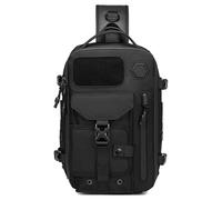 Cosmos Explorer Sling Bag, Anti Theft Tactical, Utdoor Hiking Waterproof Crossbody Shoulder for Hiking Travel (Black)