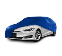 Cosmos - Funda de Coche para Uso Interior compatible con las principales Berlinas Grandes, Tejido Elástico, Transpirable y Antipolvo, Suave al Tacto, Ajuste Perfecto, Blue