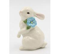 Cosmos Gifts Conejo de Porcelana Marfil de pie, Blanco, 3-1/2 x 3 x 4-7/8 Pulgadas