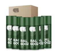 COSMOS LAC - 6 x SPRAY PREMIUM ACRYLIC BRILLANTE RAL 400 ML - RAL 6002 Verde hoja