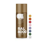 COSMOS LAC CL SPRAY PREMIUM ACRYLIC BRILLANTE RAL 400 ML - RAL 8000 Pardo verdoso