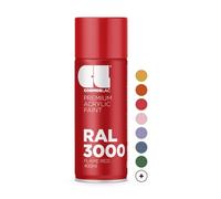 COSMOS LAC CL SPRAY PREMIUM ACRYLIC BRILLANTE RAL 400 ML - RAL 3000 Rojo vivo
