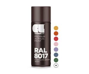 COSMOS LAC Spray Premium Acrylic Brillante Ral 400 Ml (RAL 8017 Chocolate)