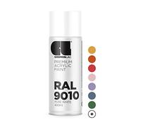 COSMOS LAC Spray Premium Acrylic Mate Ral 400 Ml (RAL 9010 Blanco puro)
