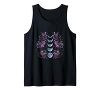 Cosmos Night Stargazers Vintage Celestial Lunar Ciclo Luna Camiseta sin Mangas