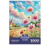 Cosmos Rompecabezas Regalo Creativo Decoración Familiar 1000 Piezas Flores Rompecabezas De Decoración Juguetes Desafiantes para Adultos 38x26cm/1000pcs