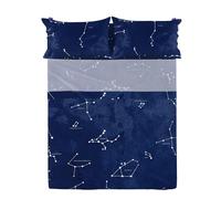 Cosmos Sábana Incluye 1 Unidad Multicolor, 260x270 cm (Cama 180/200), 100% Algodón, Calidad de 150 Hilos