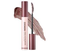 COSNORI Perfect Setting - Máscara impermeable Long&Curl 03 Rosy Brown - Larga duración - Máscara de pestañas rojo marrón - Perfecto para cabello castaño rojizo y ojos avellana - K beauty - 0.24 onzas