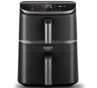 COSORI Air Fryer Double Stack 10,8 L, freidora sin aceite con 2 cajones, 3 niveles de cocción, 6 en 1, diseño compacto y apilable, 41 por ciento menos grande que los Airfryer doble tradicionales, 63