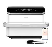 Cosori Air Fryer Dual Blaze Twinfry 10 Litros, Freidora de Aire Doble Resistencia, Multifunción 5 en 1, 2800W, Airfryer Grande de Doble Cesta con Divisor, 70 Recetas en la App, Conecta a WiFi, Blanca