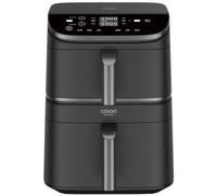 Cosori Air Fryer Turbo Tower Grande 10,8 Litros, Freidora de Aire con Doble Cesta Vertical para Ahorrar Espacio, Airfryer de Turbo Blaze, Multifunción 6 en 1, Recetas en App, Fácil de Limpiar, 2630W