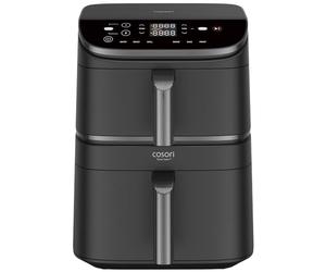 Cosori Air Fryer Turbo Tower Grande 10,8 Litros, Freidora de Aire con Doble Cesta Vertical para Ahorrar Espacio, Airfryer de Turbo Blaze, Multifunción 6 en 1, Recetas en App, Fácil de Limpiar, 2630W