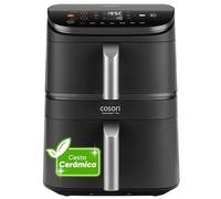 Cosori Air Fryer Turbo Tower Pro 10,8 Litros, Freidora de Aire con Revestimiento Cerámico sin PFAS, Doble Resistencia con Turbo Blaze, Airfryer de Doble Cesta Vertical, Multifunción 7 en 1, 2630W