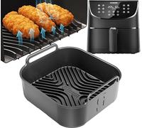 Cosori - Bandeja de silicona premium de 5,5 l, ranuras de 1,5 cm para flujo de aire, 2,5 mm de grosor, apto para lavavajillas, apto para freidora de aire Cosori de 5,5 L, 1 pieza de 5,5 litros de