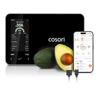 COSORI Básculas de Cocina Inteligentes Nutrilens, Escala Premium de Contabilidad de Calorías, Escaneo AI a través de App Gratuita, Rastrea 19 Nutrientes, Información de Nutrientes en Pantalla, USB-C