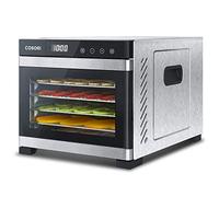 COSORI Deshidratador de alimentos, incluye 6 bandejas de acero inoxidable, deshidratador de alimentos con 3 rejillas de deshidratación, 3 alfombrillas de deshidratación y 50 recetas