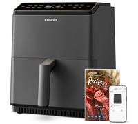Cosori Dual Blaze Freidora de Aire, Air Fryer WIFI 6,4L, 11 en 1, Freidora sin Aceite, Más de 90 Recetas en la App Creadas por Chef en Español, Gris Oscuro, con Doble Resistencia, CAF-P585S