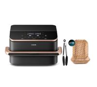 Cosori Dual Blaze Twinfry Chef Edition Freidora de Aire WiFi 10L + Tenacilla Silicona + 150 Papeles