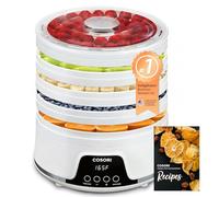 COSORI Food Dehydrator Machine for Jerky, 5 BPA-Free 12.2" Trays with 165°F Temperature Control and 48H Timer, 350W Dryer for Fruit, Herbs, Meat, Veggies and Dog Treats, 50-Recipes Book Included
