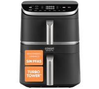 Cosori Freidora de Aire 10,8 L Turbo Tower Pro, Doble Cesta Vertical