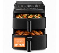 Cosori Freidora de Aire 10,8L Turbo Tower Compact, Doble Cesta Vertical